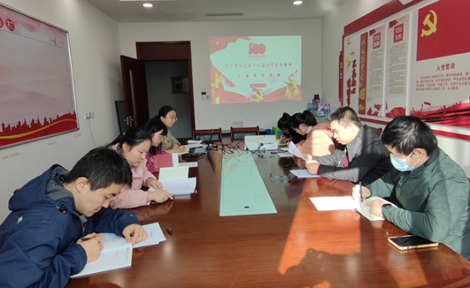 爱游戏(ayx)中国官方网站党支部开展“学习贯彻党的十九届六中全会精神”主题党日活动