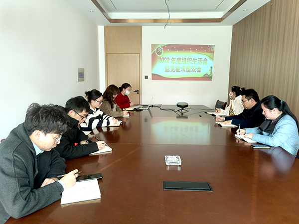 爱游戏(ayx)中国官方网站党支部开展2022年度组织生活会谈心谈话活动